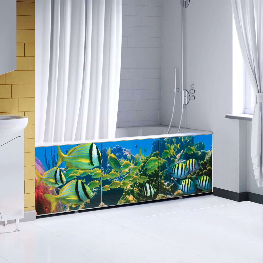 

Фронтальный экран под ванну Comfort Alumin Коралловый риф 3D 1.7