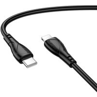 Кабель Borofone BX121 USB Type-С - Lightning (1 м, черный)