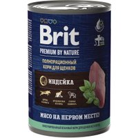 Консервированный корм для собак Brit Premium by Nature с индейкой 410 г в Борисове