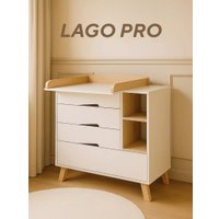 Детский комод Rant Lago Pro 800/4 (crystal beige)