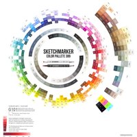 Маркер художественный Sketchmarker Двусторонний SG5 SM-SG5 (серый простой №5)