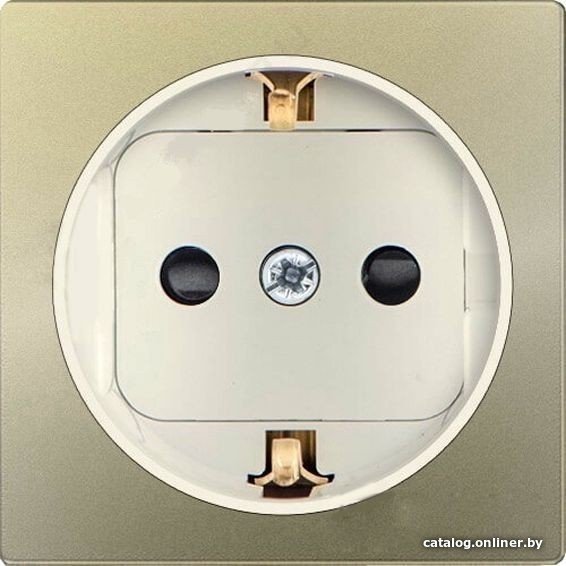 Накладка для розетки Simon 82041-64 (шампань со слоновой костью)