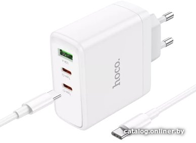 Сетевое зарядное Hoco N30 USB Type-C (белый)