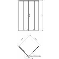 Душевой уголок Kolo Rekord 80 PKDK80222003