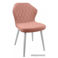 Стул Гальваник Бергамо (эмаль белый муар/Catania Coral)