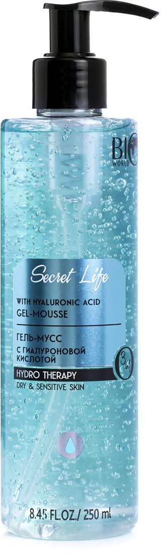 

Bio World Гель для умывания Hydro Therapy с гиалуроновой кислотой (250 мл)