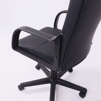 Офисное кресло AksHome Leonidas (пластик/кож.зам, черный)
