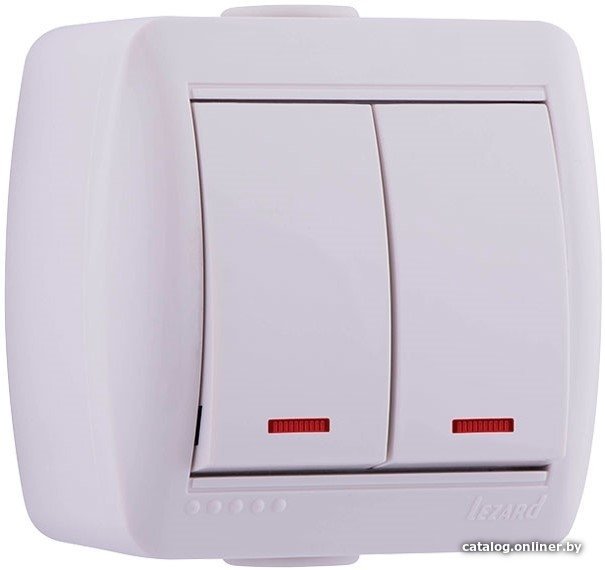Выключатель Lezard Nata 710-0200-112 (белый)