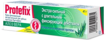 Крем для фиксации зубных протезов Protefix №1 Алоэ Вера экстра-сильный 40 мл