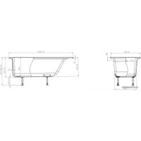 Ванна Astra-Form Нейт 150x70