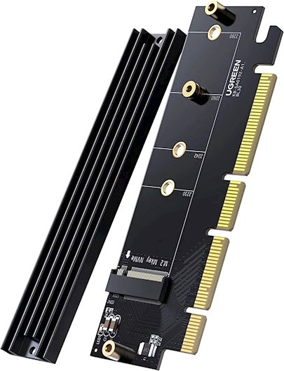 

Адаптер Ugreen CM465 30715 PCI Express 4.0x16 - M.2 NVMe