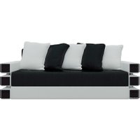 Диван Лига диванов Венеция 27866 (экокожа, черный/белый)