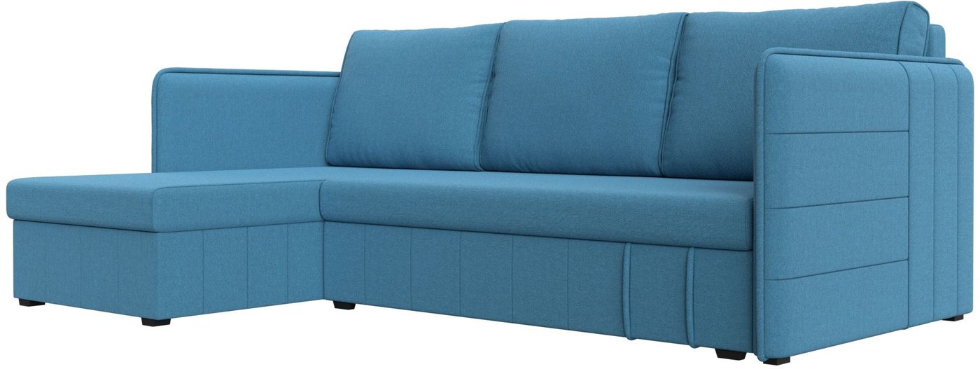 

Угловой диван Лига диванов Слим левый 121150L (рогожка Амур, голубой)