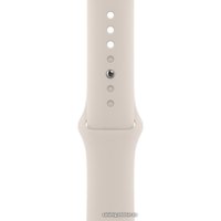 Умные часы Apple Watch Series 8 45 мм (алюминиевый корпус, звездный свет/звездный свет, спортивные силиконовые ремешки S/M + M/L)