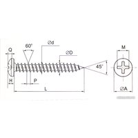 Шуруп ЕКТ CV010336 (1000 шт)