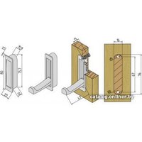Крючок мебельный Boyard Fantom K100BSN.12