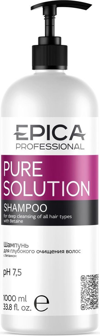 

Шампунь Epica Professional Pure Solution Для глубокого очищения (1 л)