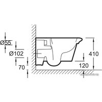 Унитаз подвесной Jacob Delafon Stillness E1303