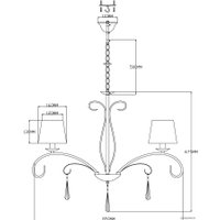 Подвесная люстра Moderli Aramco V2602-8P