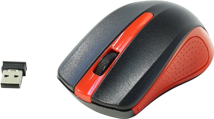 

Мышь Оклик 485MW Black/Red (997828)