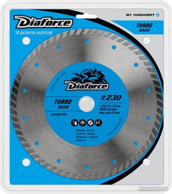 Отрезной диск алмазный  Diaforce Turbo Basic 511230