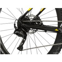 Велосипед Kross Level 2.0 29 L/19" 2024 (черный/желтый глянцевый)