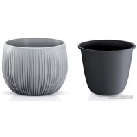 Кашпо Prosperplast Flower Pot DKB290-422U (серый)