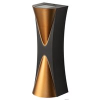 Фасадный светильник ЭРА WL43 BK+GD светодиодная 6Вт 3500К IP54 Б0054422 (черный/золото)