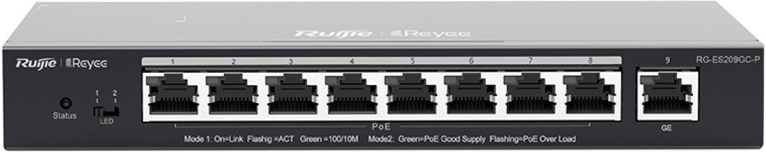 Неуправляемый коммутатор Reyee RG-ES209GC-P