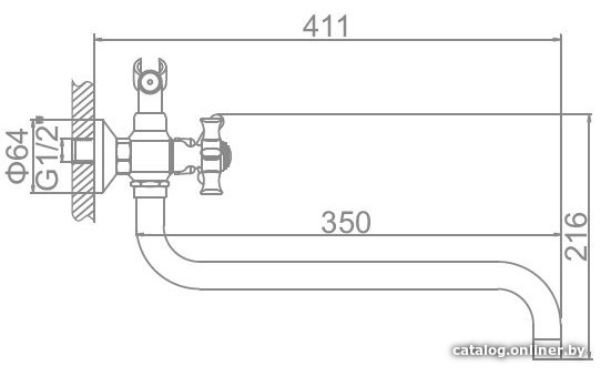 Смеситель Ledeme H11 L2611-2