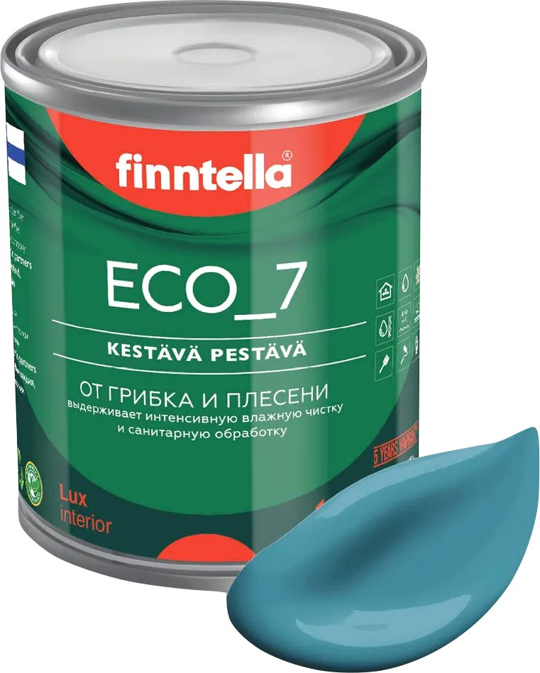

Краска Finntella Eco 7 Opaali F-09-2-1-FL016 0.9 л (голубой)