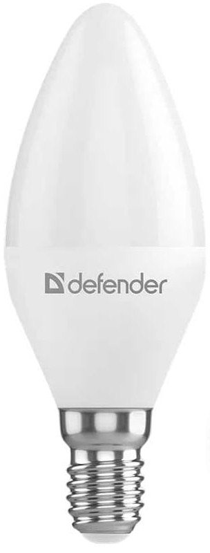 Светодиодная лампочка Defender C37-10W-830-E14