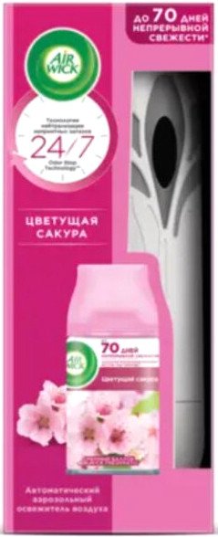 

Автоматический освежитель воздуха Air Wick Fresh Matic Цветущая сакура (250 мл)