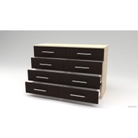 Комод Миркомодоф К — 3.6 (дуб молочный/венге луизиана)