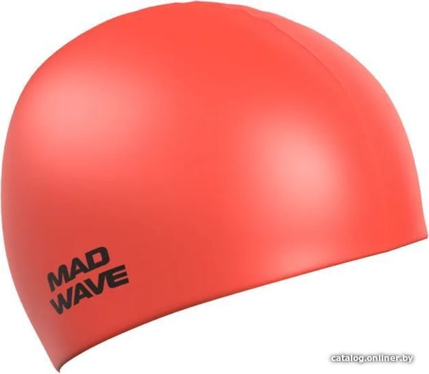 Шапочка для плавания Mad Wave Neon (красный)