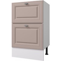 Шкаф напольный Горизонт Мебель Ева 50 2 ящика (мокко софт) в Гомеле