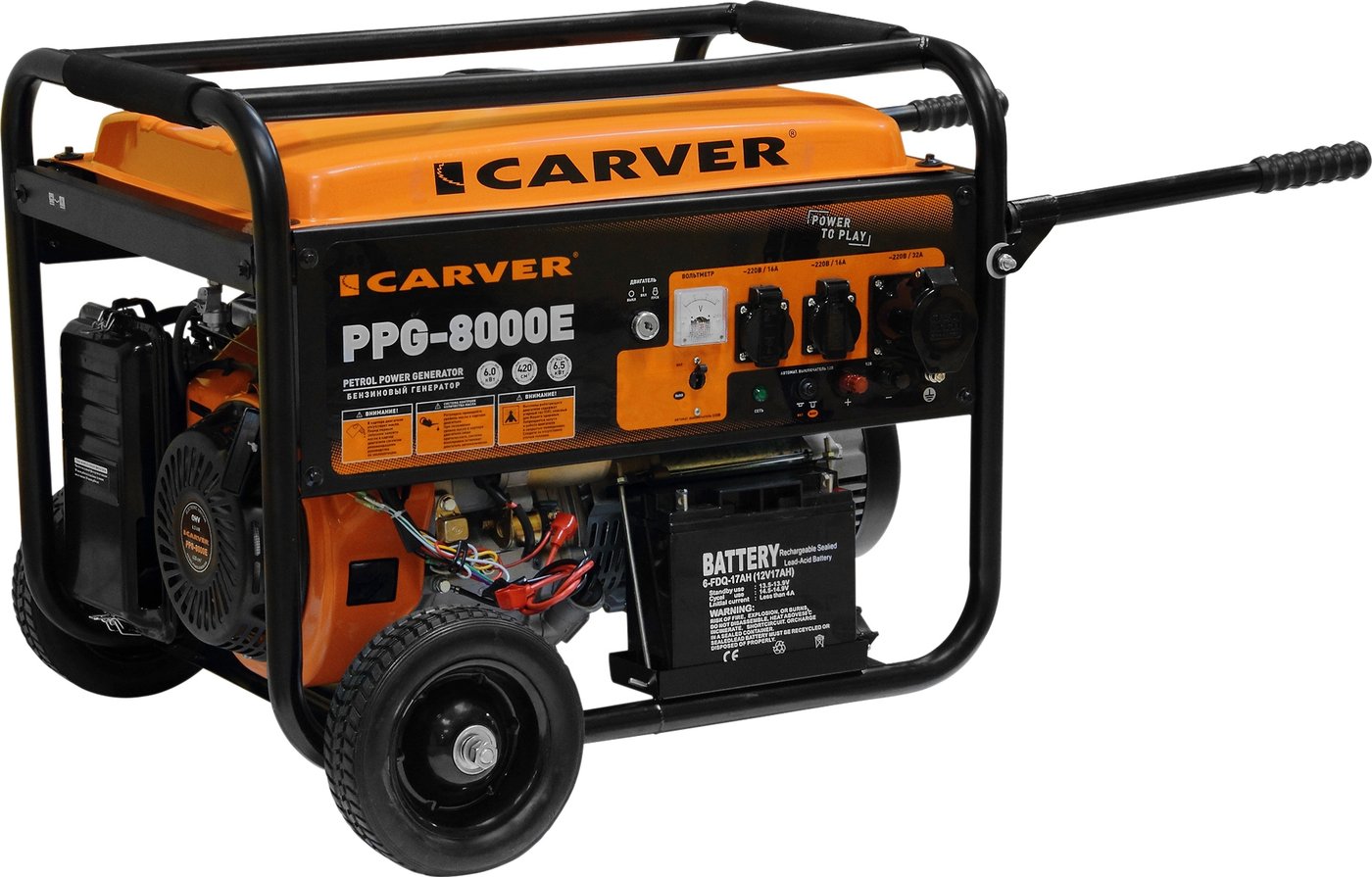 

Бензиновый генератор Carver PPG-8000E