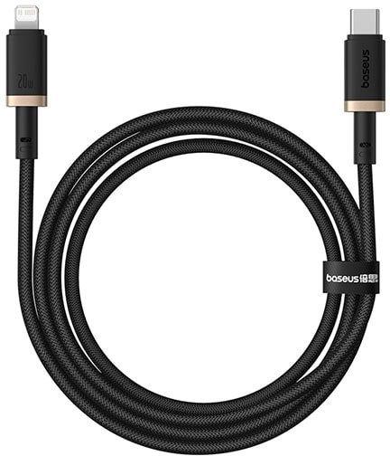 

Кабель Baseus Dura Series Fast Charging Cable USB Type-C - Lightning 20W (2 м, черный/золотистый)