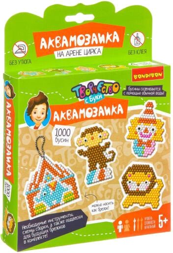 

Аквамозаика Bondibon Аквамозаика 1000 бусин! На арене цирка ВВ3406