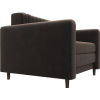 Кресло-кровать Лига диванов Лига-070 132560 (велюр Seven 727 коричневый)