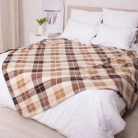 Плед Casa Conforte London 130x170 6154463 (коричневый)