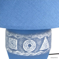 Настольная лампа Лючия Геометрия D1902 (синий)