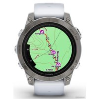 Умные часы Garmin Epix Pro Gen 2 Sapphire 47 мм (титан/белый камень)