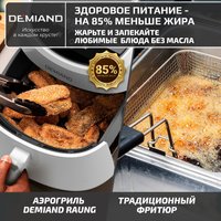 Аэрогриль (аэрофритюрница) Demiand Raung (белый)