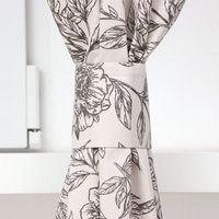 Комплект штор Этель Black Flowers 10283368 (149x180, 2шт, с подхватами)