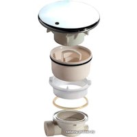 Сифон Cezares CZR-01-90 + Tray-Cover-CR (хром)