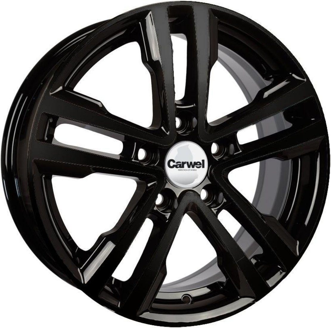 

Литые диски Carwel Аллаки 197 16x6.5" 5x114.3мм DIA 67.1мм ET 45мм BK