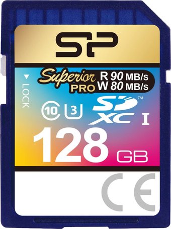 Silicon-Power Superior Pro SDXC SP128GBSDXCU3V10 128GB