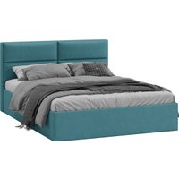 Кровать Трия Глосс универсальная с ПМ тип 1 140x200 (микровелюр Wellmart Indigo)