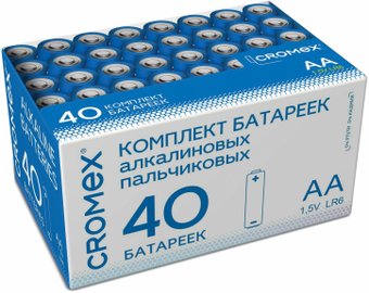 Батарейка Cromex Alkaline LR6 15А АА 40шт